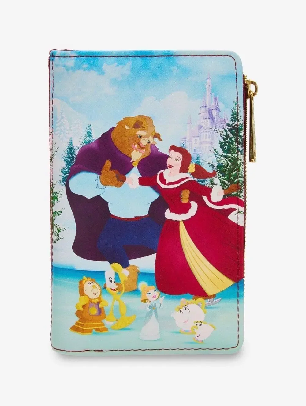 Loungefly DIsney Beauty & the Beast Winter Ice Skating Wallet